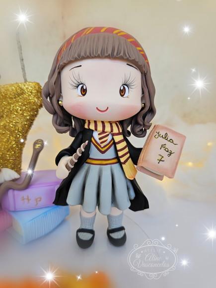 Topo de Bolo Hermione Personalizada (harry Potter) Biscuit
