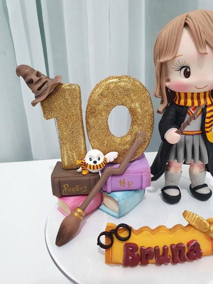 Topo de Bolo Hermione Personalizada (harry Potter) Biscuit