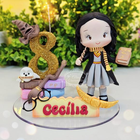 Topo de Bolo Hermione Personalizada (harry Potter) Biscuit