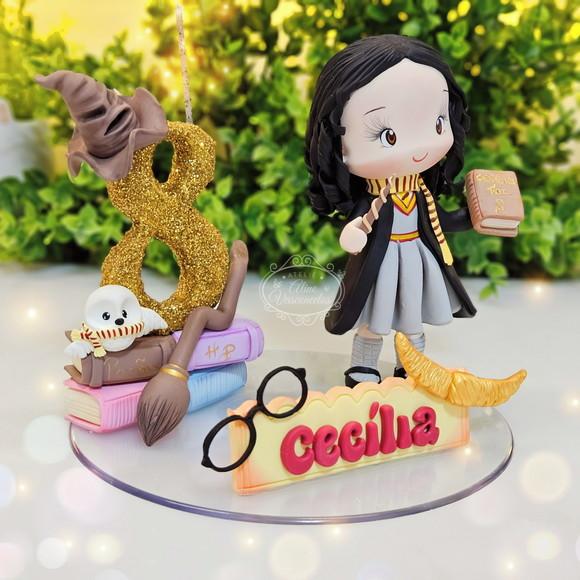 Topo de Bolo Hermione Personalizada (harry Potter) Biscuit