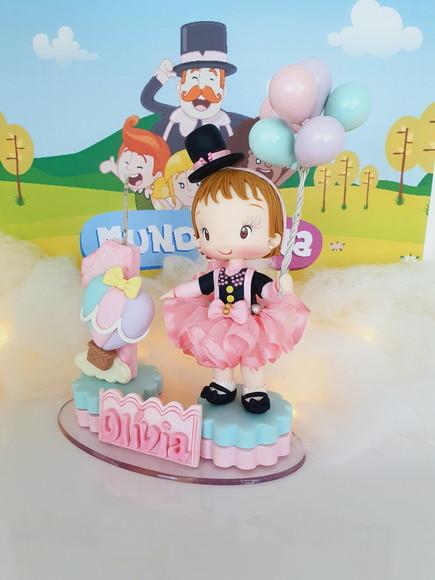 Topo de Bolo Mundo Bita Personalizado em Biscuit