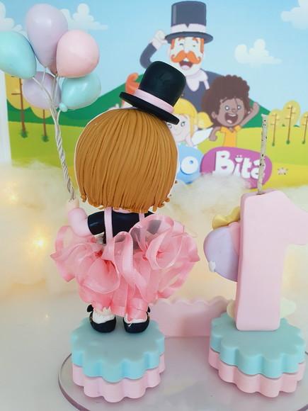 Topo de Bolo Mundo Bita Personalizado em Biscuit