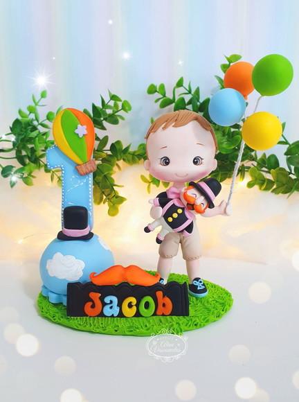 Topo de Bolo Mundo Bita Personalizado em Biscuit