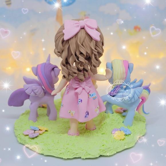 Topo de Bolo My Little Poney Personalizado em Biscuit