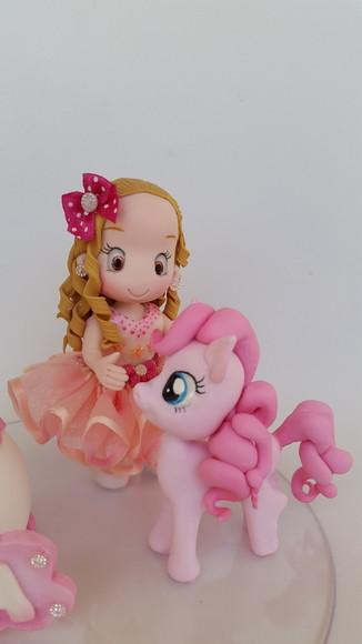 Topo de Bolo My Little Poney Personalizado em Biscuit