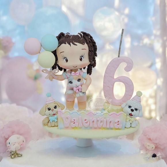 Topo de Bolo Personalizado Pet em Biscuit