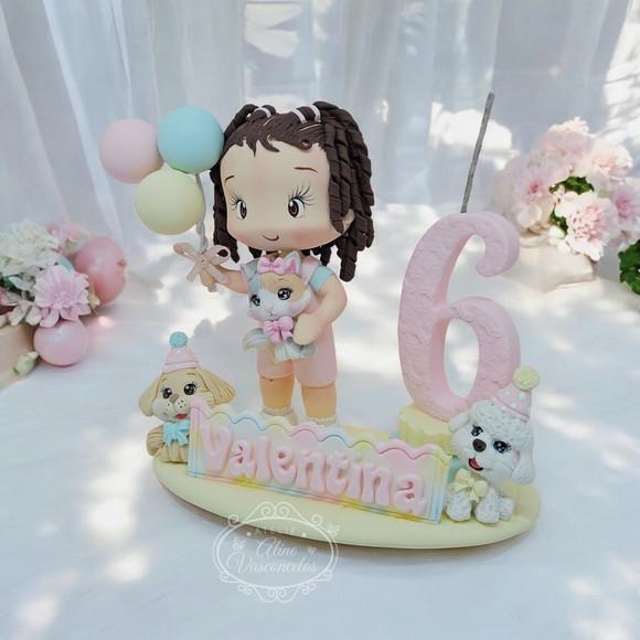 Topo de Bolo Personalizado Pet em Biscuit