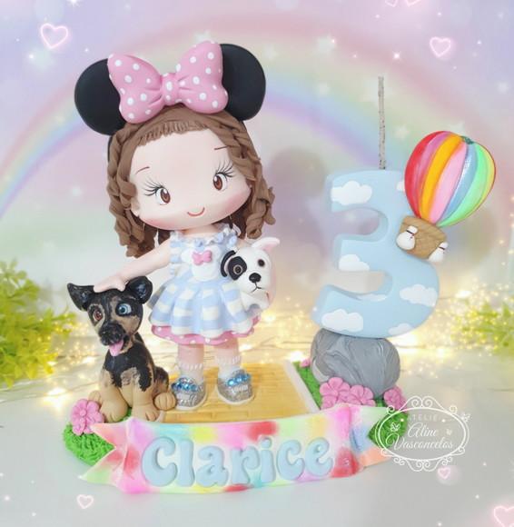 Topo de Bolo Personalizado Tema (o Magico de Oz) em Biscuit