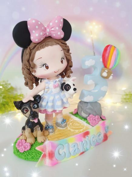 Topo de Bolo Personalizado Tema (o Magico de Oz) em Biscuit