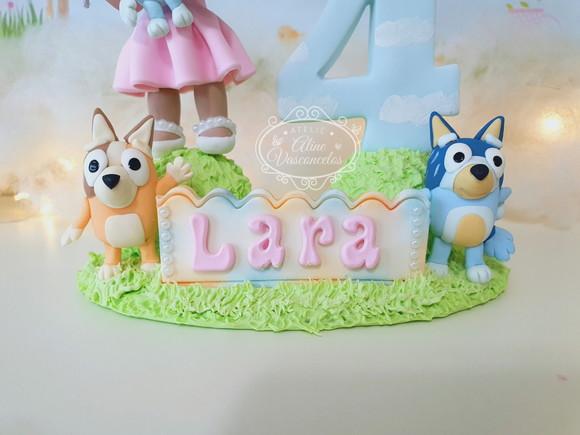 Topo de Bolo Pet/cachorro/blue... em Biscuit
