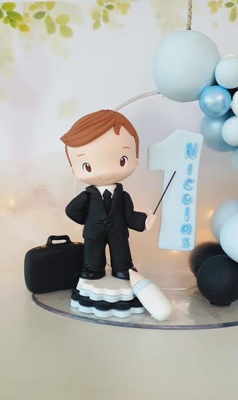 Topo de Bolo Poderoso Chefinho Personalizado em Biscuit