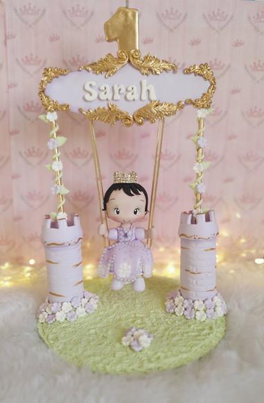 Topo de Bolo Princesa Sofia Personalizado em Biscuit