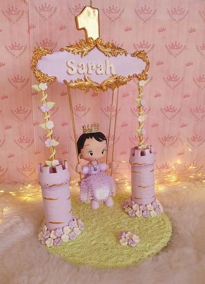 Topo de Bolo Princesa Sofia Personalizado em Biscuit