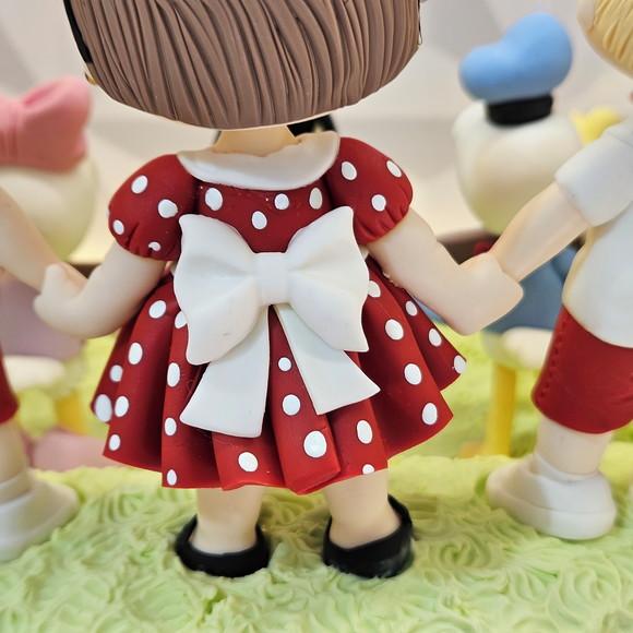 Topo de Bolo Turma do Mickey (trigêmeos/irmãos) em Biscuit