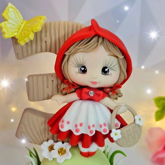 Vela Chapeuzinho Vermelho Personalizada Biscuit