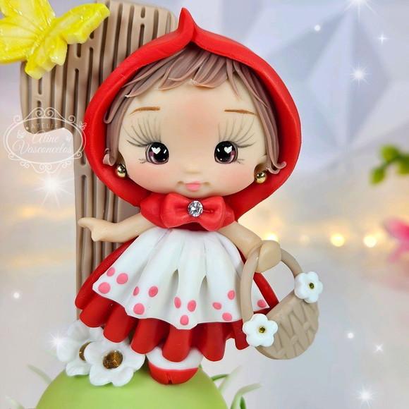 Vela Chapeuzinho Vermelho Personalizada Biscuit