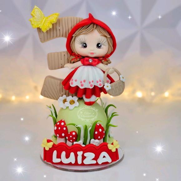 Vela Chapeuzinho Vermelho Personalizada Biscuit