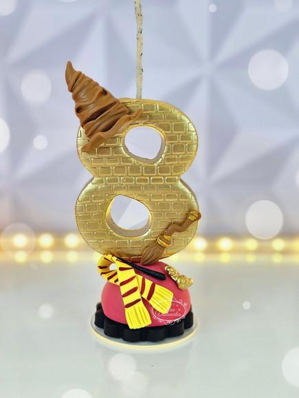 Vela de Aniversário Harry Potter em Biscuit
