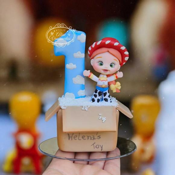Vela de Aniversário Jessie Toy Story em Biscuit