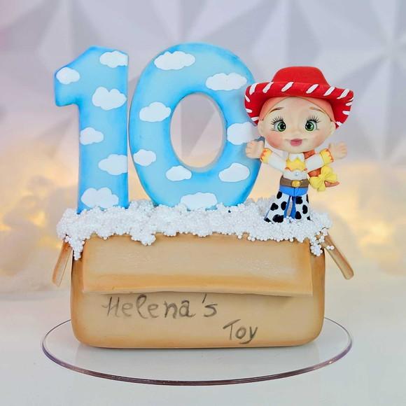 Vela de Aniversário Toy Story em Biscuit