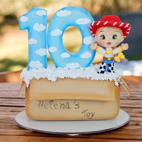 Vela de Aniversário Toy Story em Biscuit