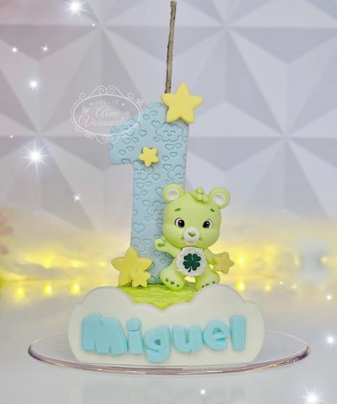 Vela de Aniversário Ursinho Carinhoso em Biscuit
