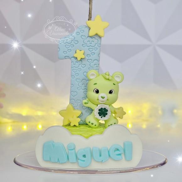 Vela de Aniversário Ursinho Carinhoso em Biscuit