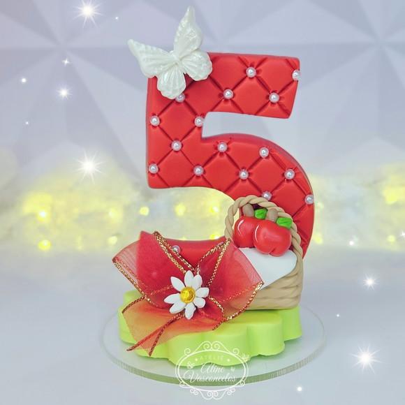 Vela Decorada Chapeuzinho Vermelho em Biscuit