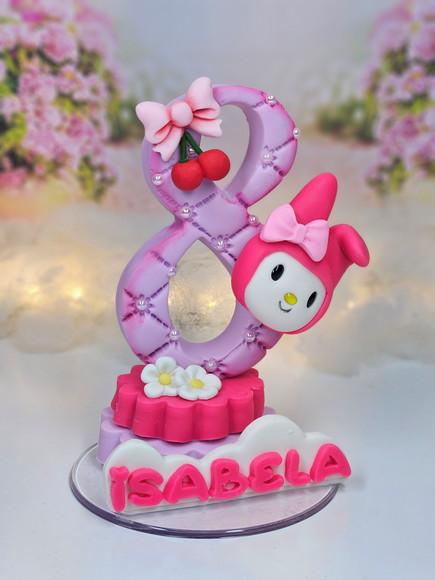 Vela Hello Kitty em Biscuit