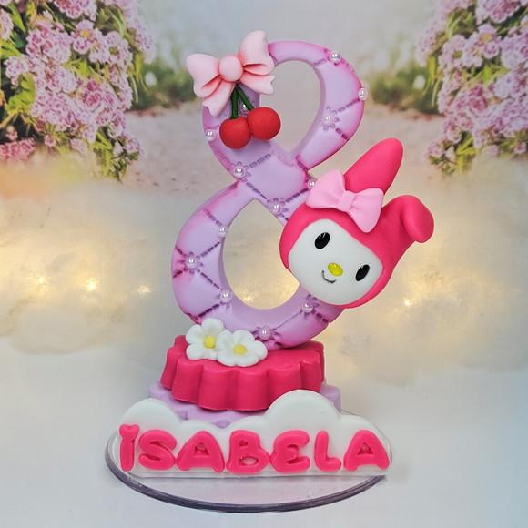 Vela Hello Kitty em Biscuit