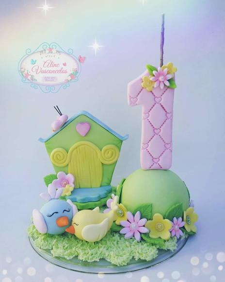 Vela Jardim Encantado em Biscuit