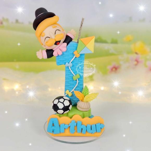 Vela Mundo Bita em Biscuit