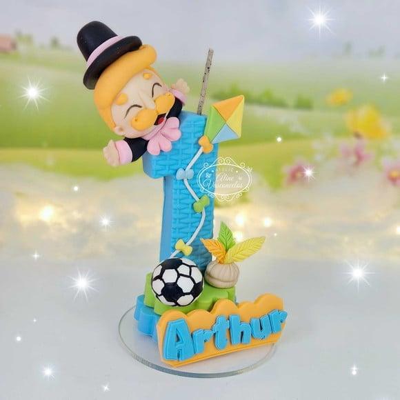 Vela Mundo Bita em Biscuit