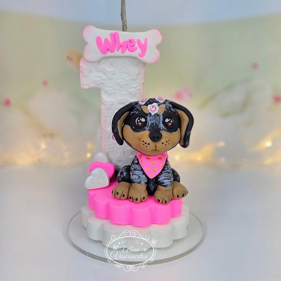 Vela Pet em Biscuit