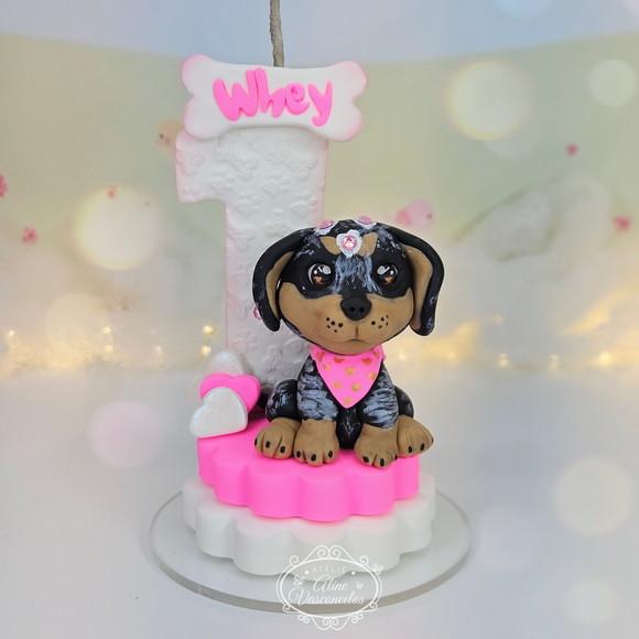 Vela Pet em Biscuit