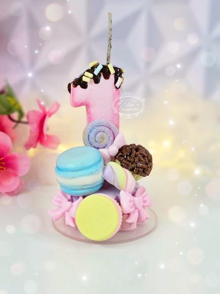 Vela Temática Confeitaria em Biscuit