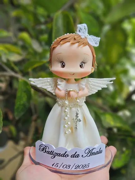 Anja Personalizada para Batizado em Biscuit