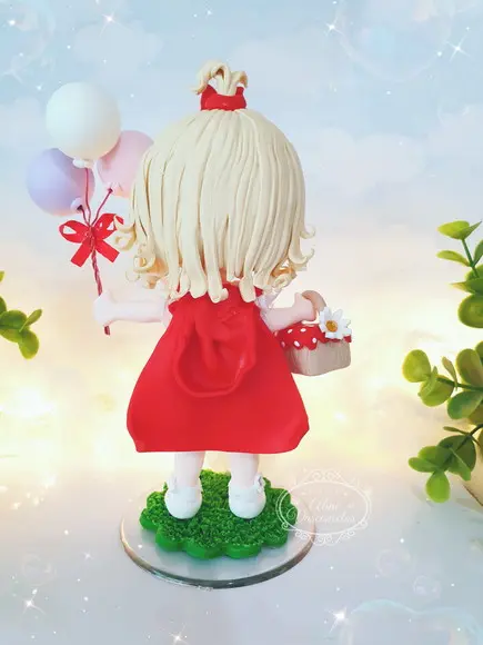 Bonequinha Personalizada Chapeuzinho Vermelho em Biscuit