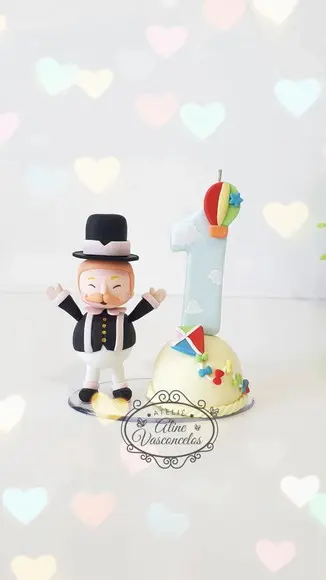 Mini Topo Mundo Bita em Biscuit