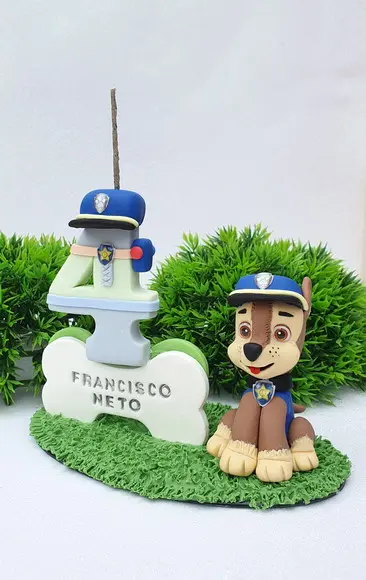 Mini Topo Patrulha Canina em Biscuit