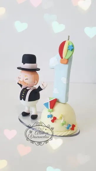 Mini Topo Mundo Bita em Biscuit