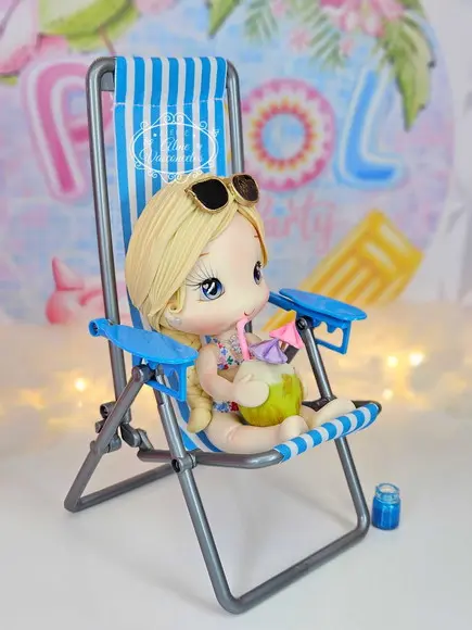 Peça Decorativa Elsa (frozen) Pool Party Biscuit