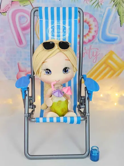 Peça Decorativa Elsa (frozen) Pool Party Biscuit