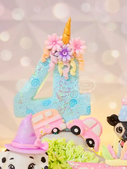 Topo de Bolo Carnaval Personalizado em Biscuit
