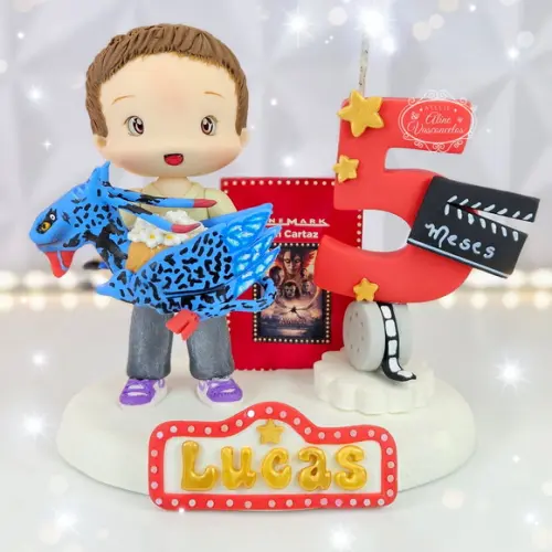 Topo de Bolo Cinema Personalizado (filme Avatar Fogo e Cinza