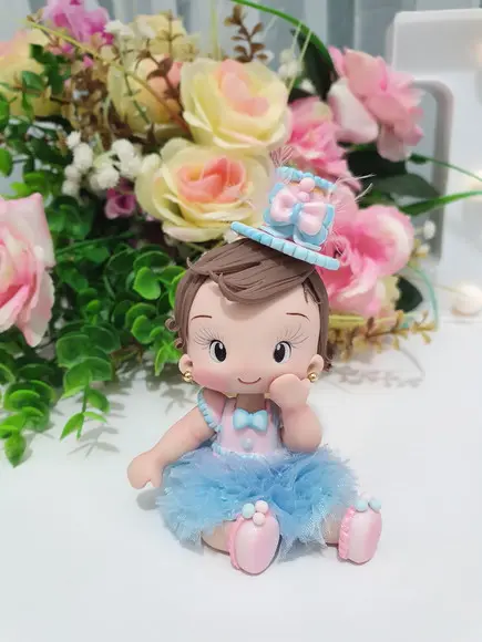 Topo de Bolo Circo Rosa Personalizado em Biscuit
