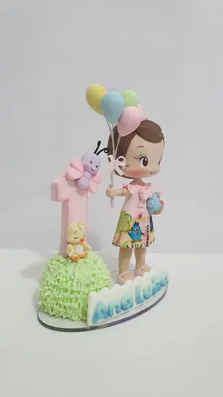 Topo de Bolo Galinha Pintadinha Candy em Biscuit