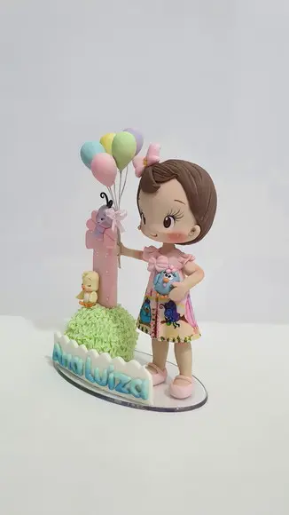 Topo de Bolo Galinha Pintadinha Candy em Biscuit
