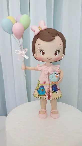 Topo de Bolo Galinha Pintadinha Candy em Biscuit