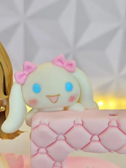 Topo de Bolo Hello Kitty Personalizado em Biscuit